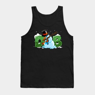 Dabbing Snowman Shirt Christmas Gift Dab Santa Claus T-Shirt Tank Top